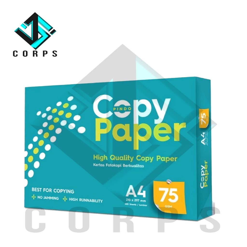 

Kertas HVS Copypaper A4 75 Gram HVS Copy Paper Print Foto Copy 1 Rim 500 Lembar / Kertas HVS A4