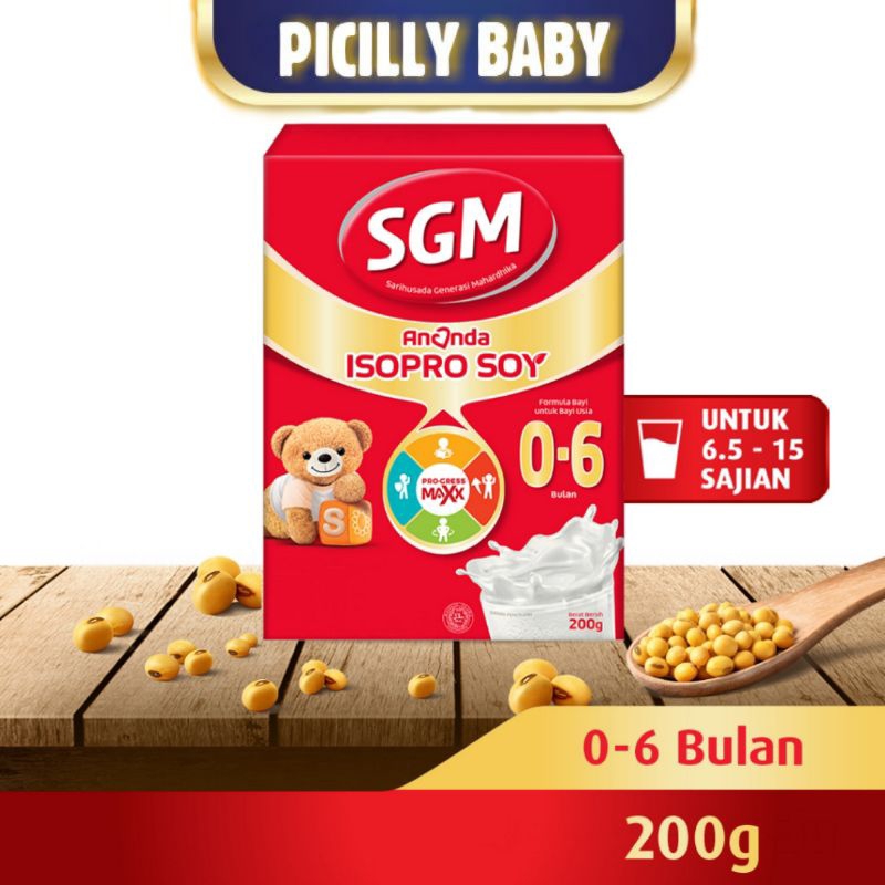 SGM Soya 0-6 Bulan 200 gram \ Soya 6-12 Bulan 400 gram ISO PRO SOY