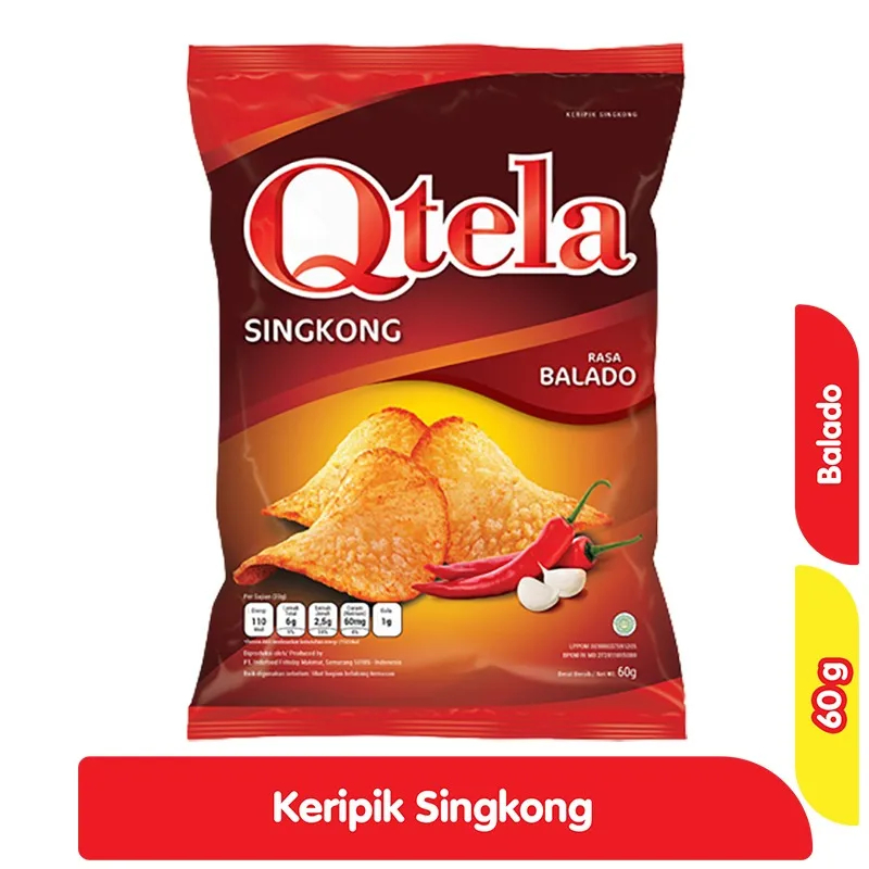 

QTELA KERIPIK SINGKONG BALADO PCK 60g