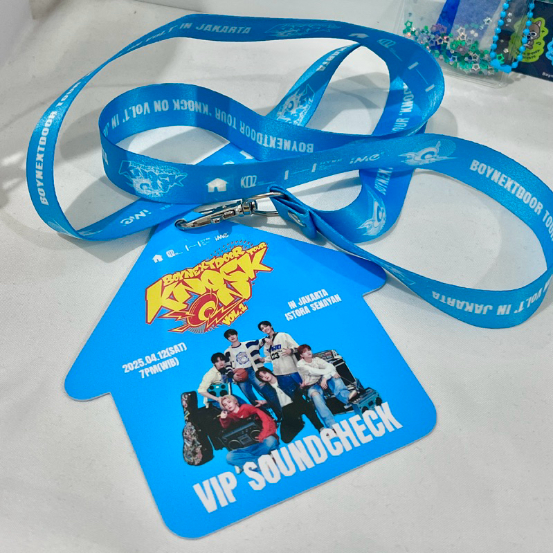 

Boynextdoor VIP Soundcheck Knock On Vol 1 Lanyard