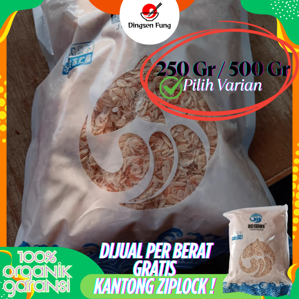 

Udang Rebon Kering Premium Alami Asal Antartika Makanan Curah