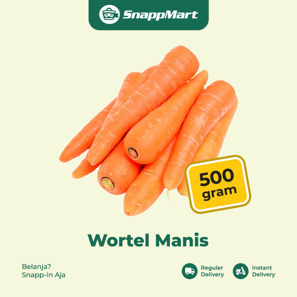 

Wortel Manis Wortel Brastagi Carrot Fresh Organik (500 gram) - INSTANT / SAMEDAY - Sayuran