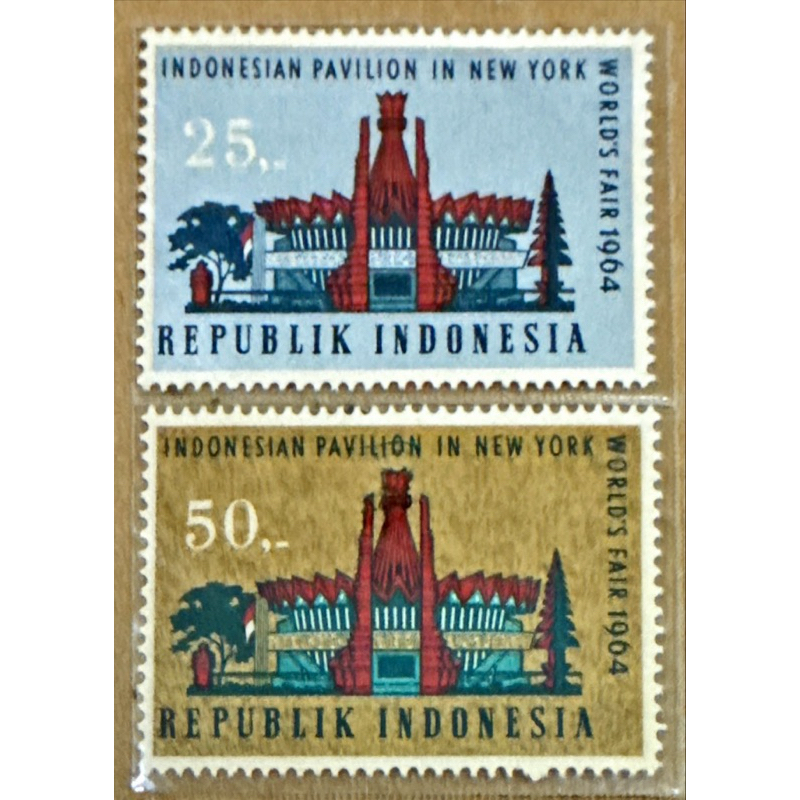 

(BA) PRANGKO INDONESIA 1964 PEKAN RAYA NEW YORK 2V SERIES MNH.