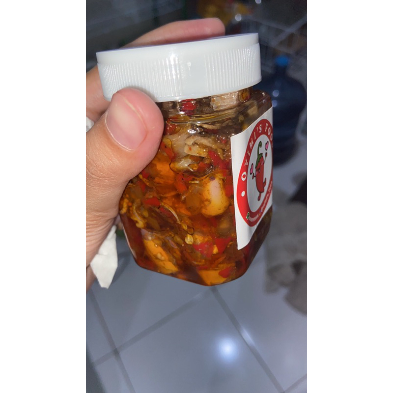 

sambel cumi asin/teri/cumi cabe ijo/bawang