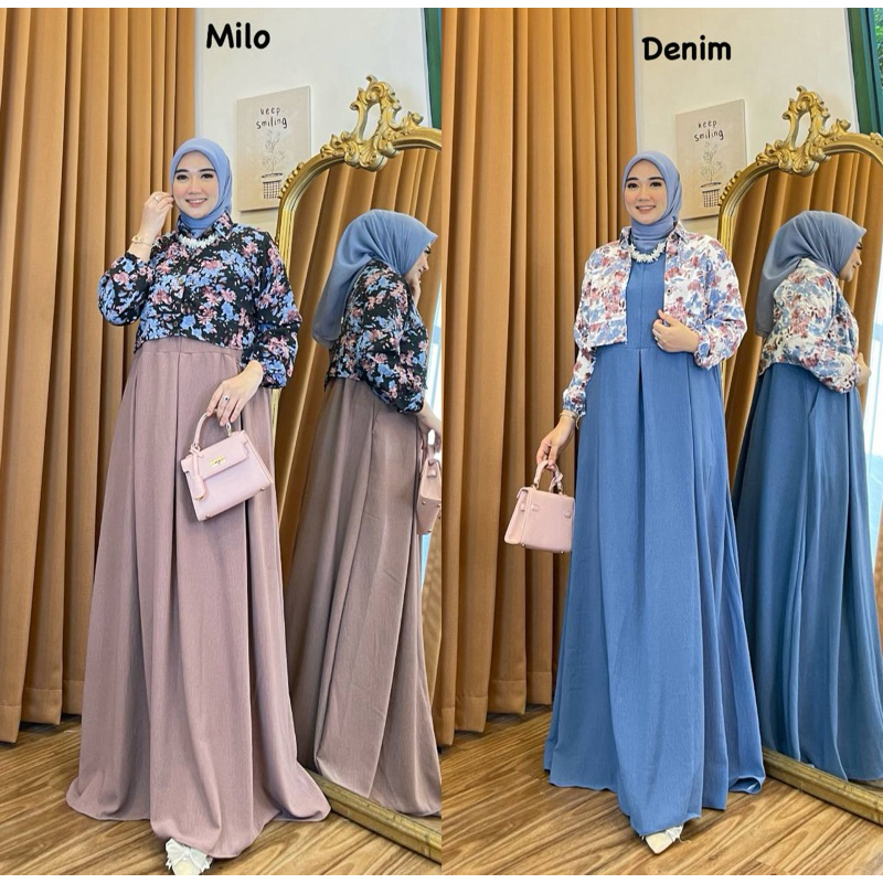 DRES WANITA TERBARU DRES OUTER RINARA GAMIS REMAJA KEKINIAN STYLE WANITA HIJAB DRES TERLARIS 2023