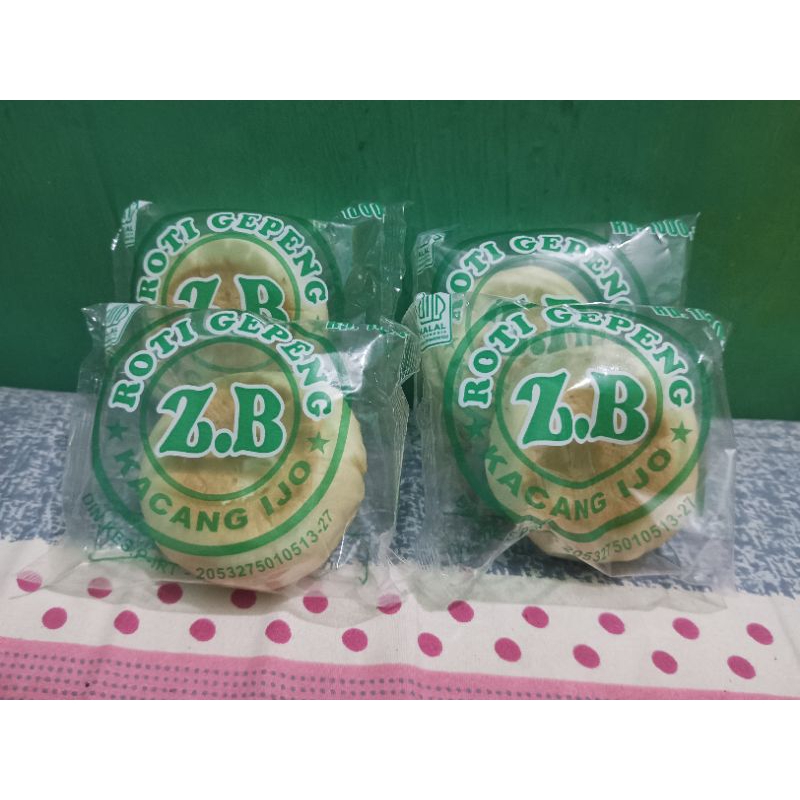 

Roti ZB kacang Ijo ( Roti Gepeng)