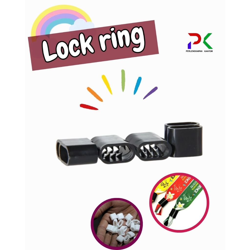 

Plastik Lock Ring Untuk Gelang Lanyard 2cm dan 1,5cm bulat SATUAN | Ring Lock Gelang Event dan Tiket Gelang