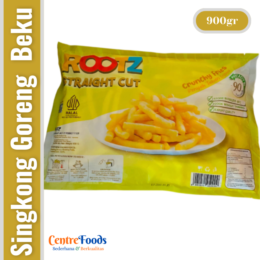 

Singkong Goreng Beku Potongan Lurus - Straight Cut ROOTZ | 900gr [ Harga Per BKS ]