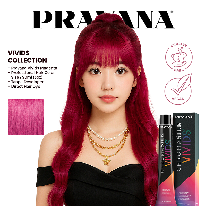 PRAVANA VIVIDS MAGENTA - Vegan Hair Color (Cat Rambut)