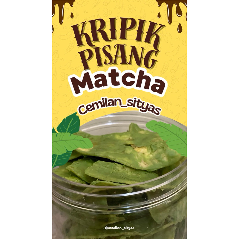 

Kripik pisang Matcha Cream