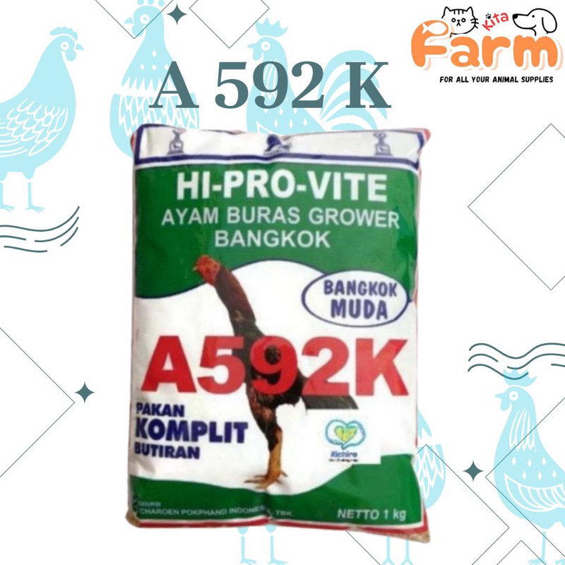 Pakan Ayam Kemasan Voer / Pur A592K 1 Kg