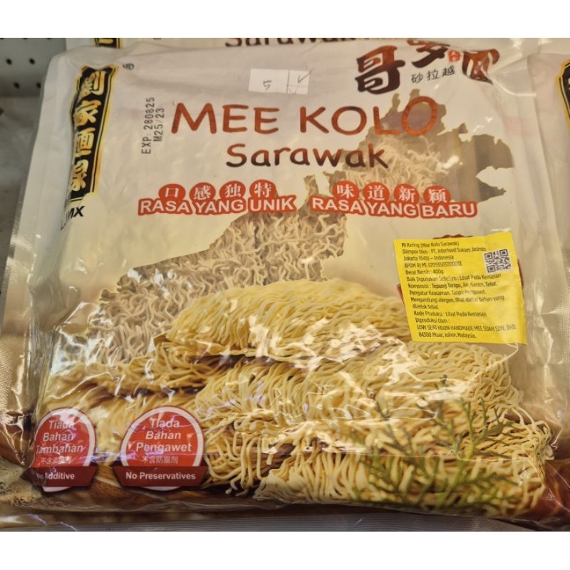 

Mie Kering LJMX MEE KOLO SERAWAK 400g - FMGC. (Can Use Vegan / Dapat Untuk Vegetarian).
