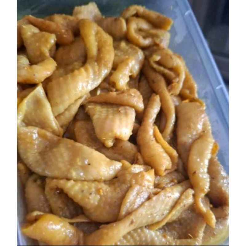 

Kulit ayam bumbu kuning ungkep 500gr..