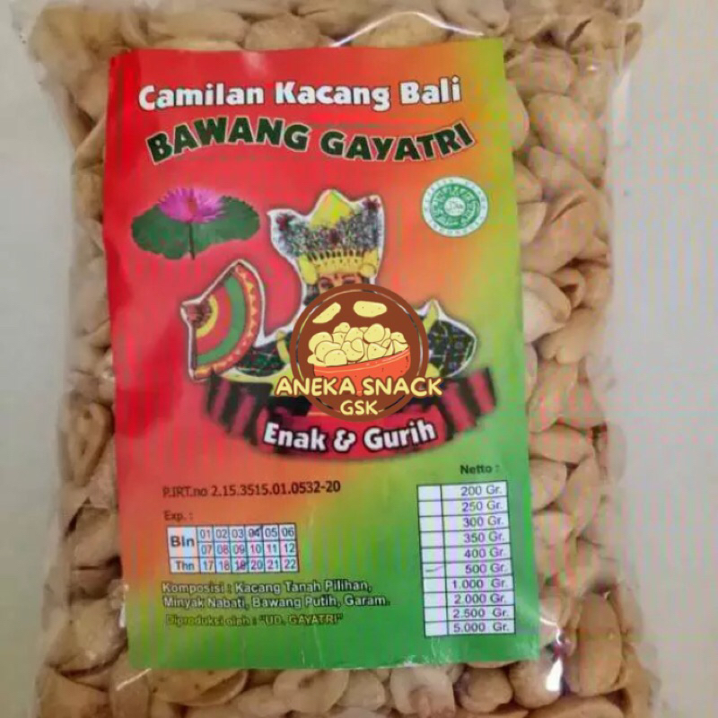 

Kacang Bali Gayatri / Kacang Bawang gayatri / 250gr,500gr,1kg