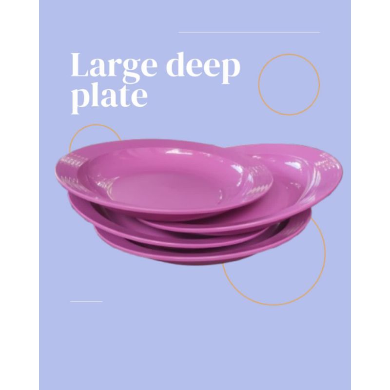 piring large deep plate