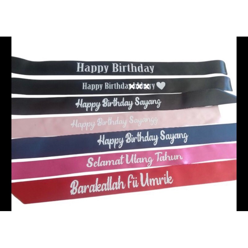 

Pita Ucapan Buket Satin Bulat Stiker Ucapan