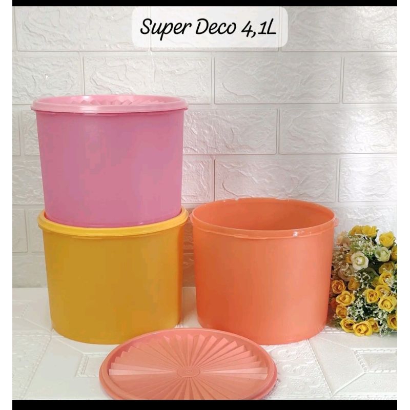 Promo Toples Kerupuk superdeco Tuperware 4 liter satuan