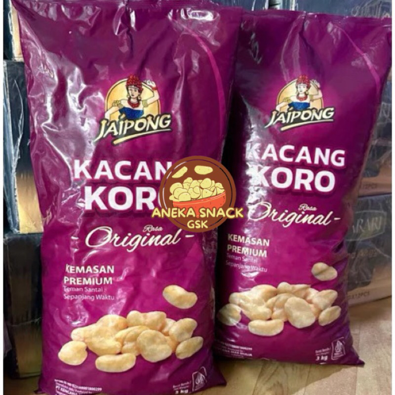 

Kacang koro kupas jaipong / koro kupas asin jaipong / 250gr 500gr 1kg
