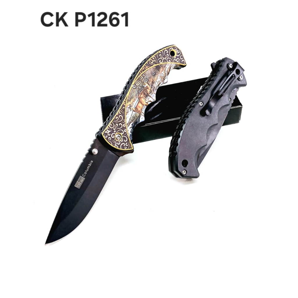 Pisau Survival Columbia P1261 Camping Bushcraft Outdoor
