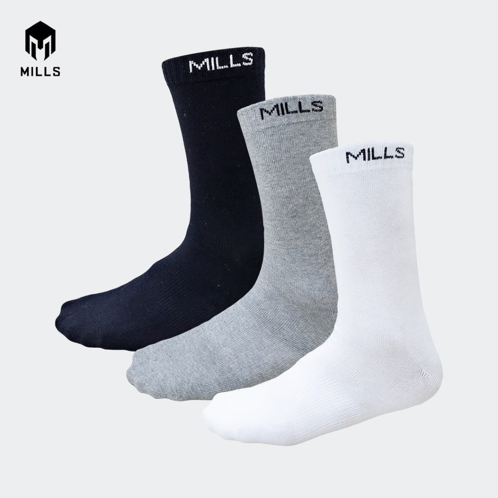 Mills Quarter Socks A1 2008 - Kaos Kaki Mills Katun - Mid Length Socks Mills - Kaos Kaki Olahraga