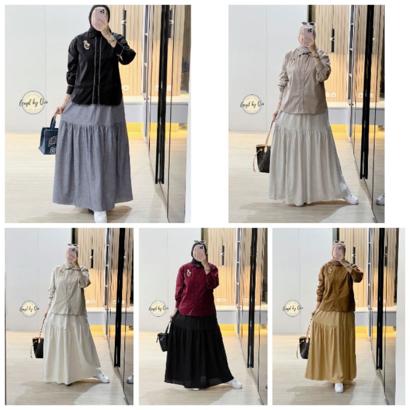 QIANZI GAGIL SETELAN ROK MODE TERBARU TERLARIS BEST SELLER VIRAL ORIGINAL