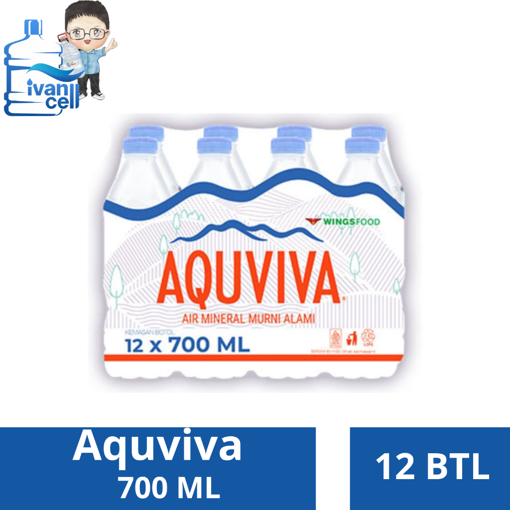

Forcysn T(1 Dus) Aquviva Mineral Water 700 Ml Isi (12 Botol) - Original 100%