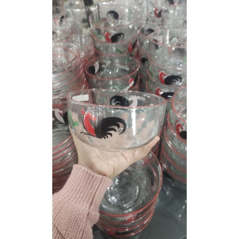 Mangkok Ayam Jago Kaca