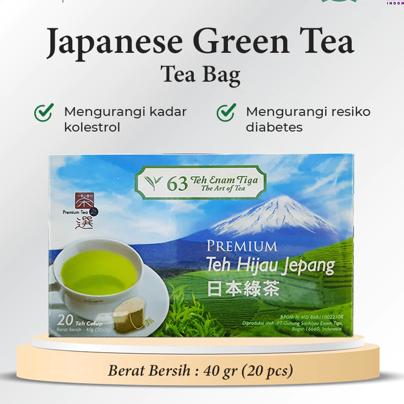 

Teh 63 Premium Japanese Greentea Tea Bag