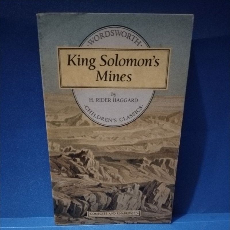 Novel original KING SOLOMON'S MINES by H Rider Haggard