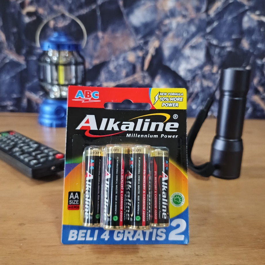 Baterai ABC Alkaline AA A2 Battery  Batre Alkalin 15V Besar Original isi 642