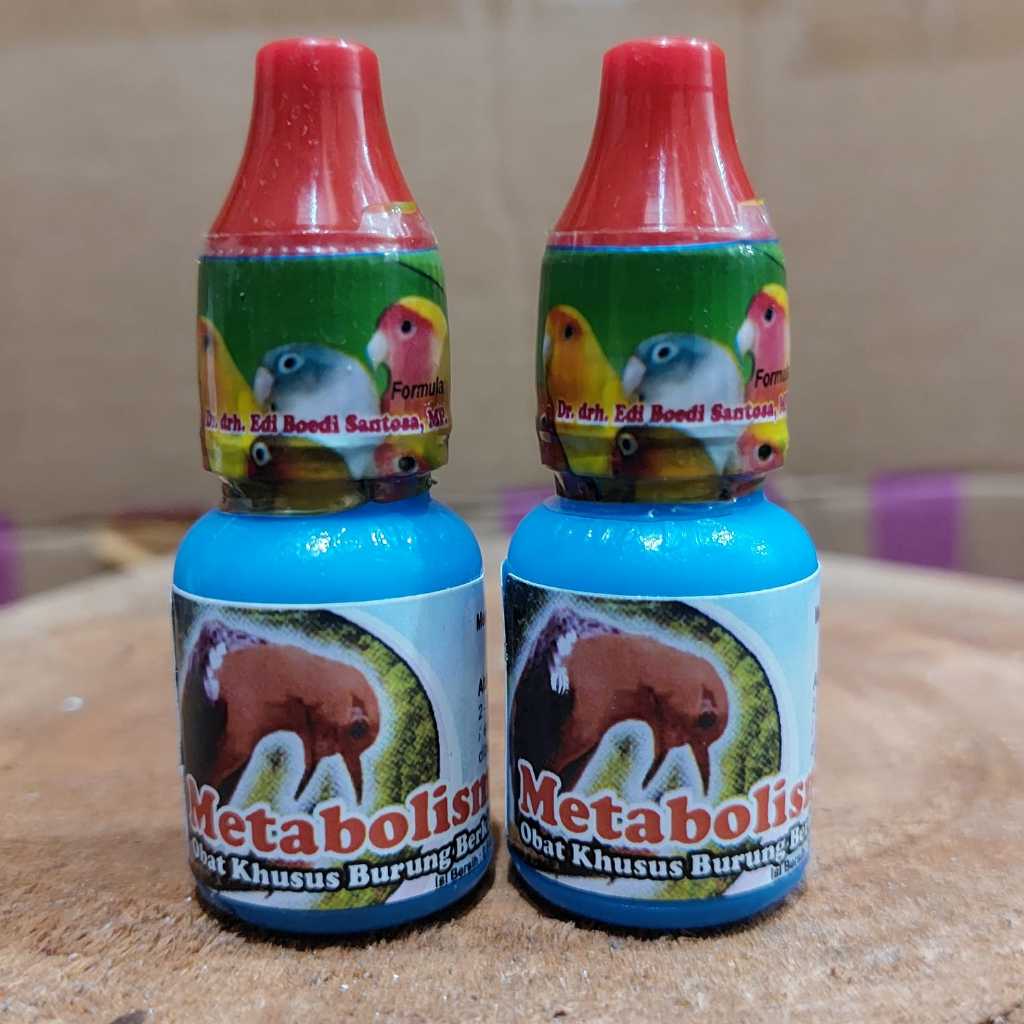 Metabolis dr edy vitamin PENGGACOR burung pleci lovebird kenari sogok ontong Kolibri Kacer murai dll