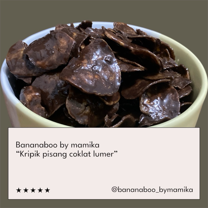 

KERIPIK PISANG COKLAT LUMER BANANABOO BYMAMIKA KEMASAN 100gram
