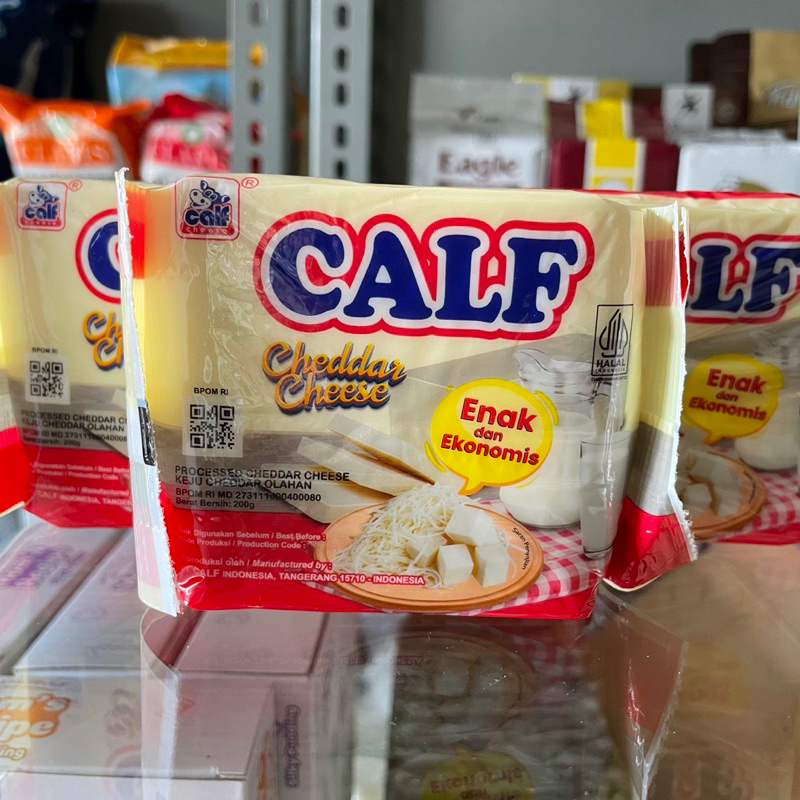 

Keju Calf 200gr / Calf Cheddar / Keju Parut Calf 200gr