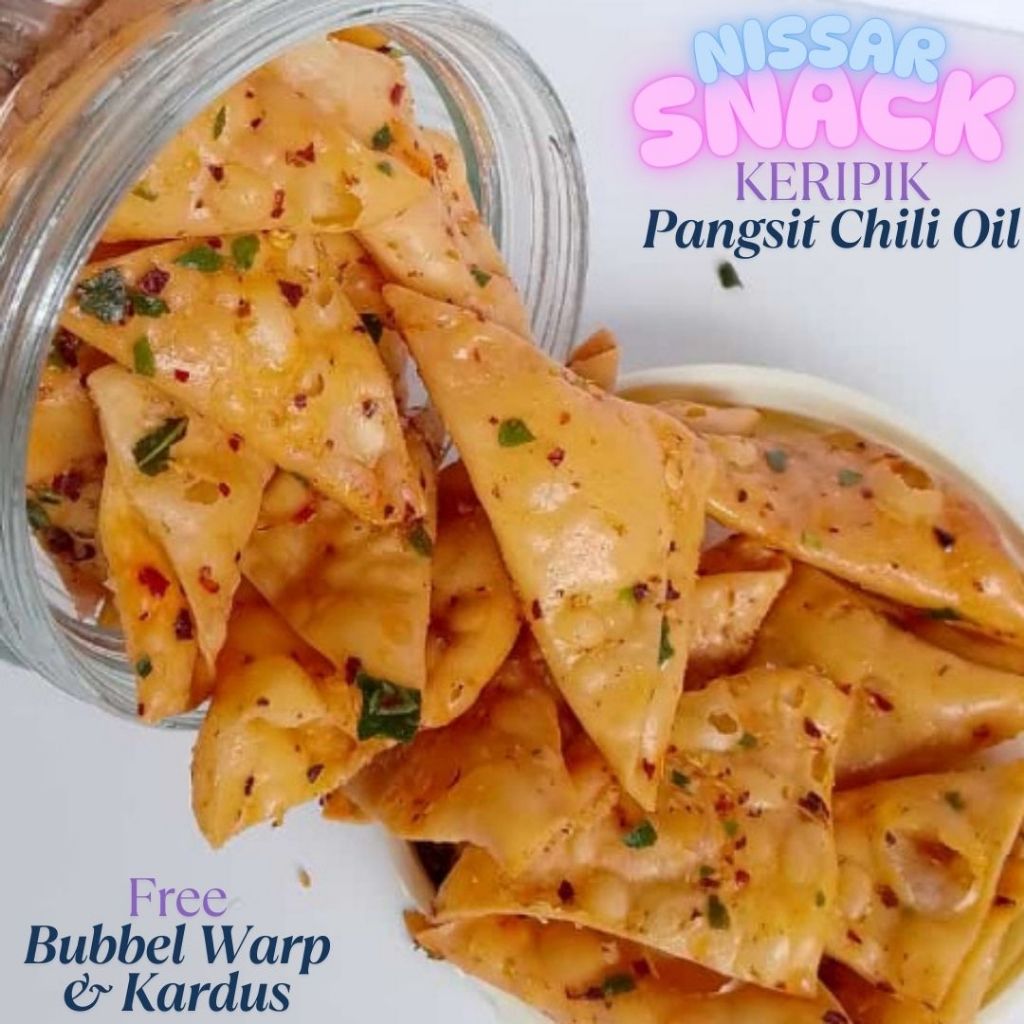 

Keripik Kulit Pangsit Goreng Chili Oil