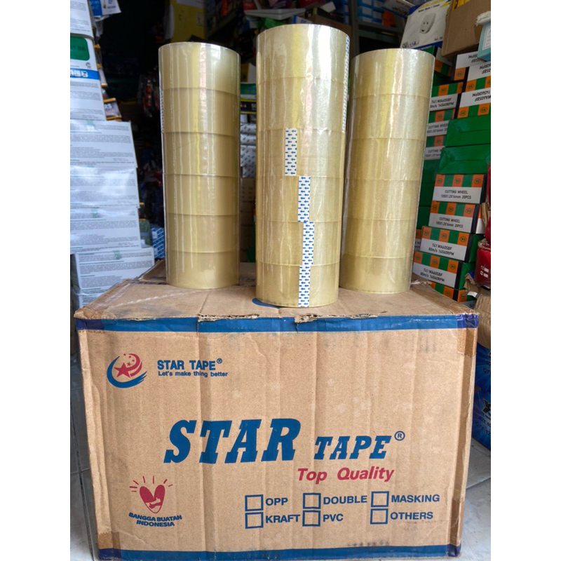 

1 Slop (6 biji) Lakban Bening 48x90yat STAR