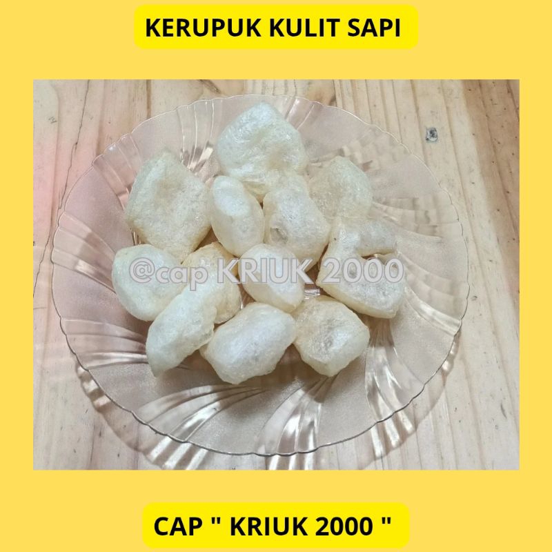 

Kerupuk kulit sapi asli ukuran 1 kg promo diskon