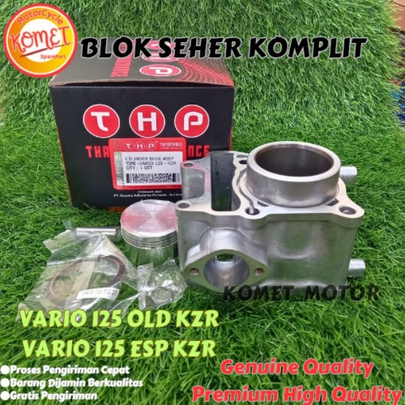 [KOMET] BLOK SEHER CYLINDER BLOK KOMPLIT VARIO 125 FI / VARIO 125 LED - KZR [THP]