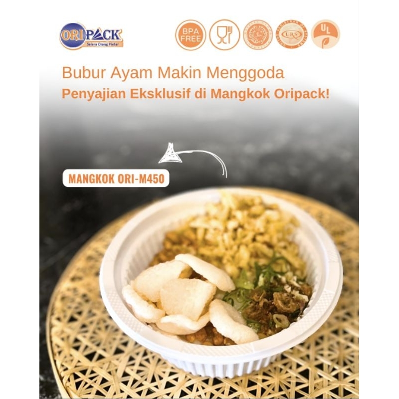Mangkok M450 ORIPACK 450ml Tahan Panas