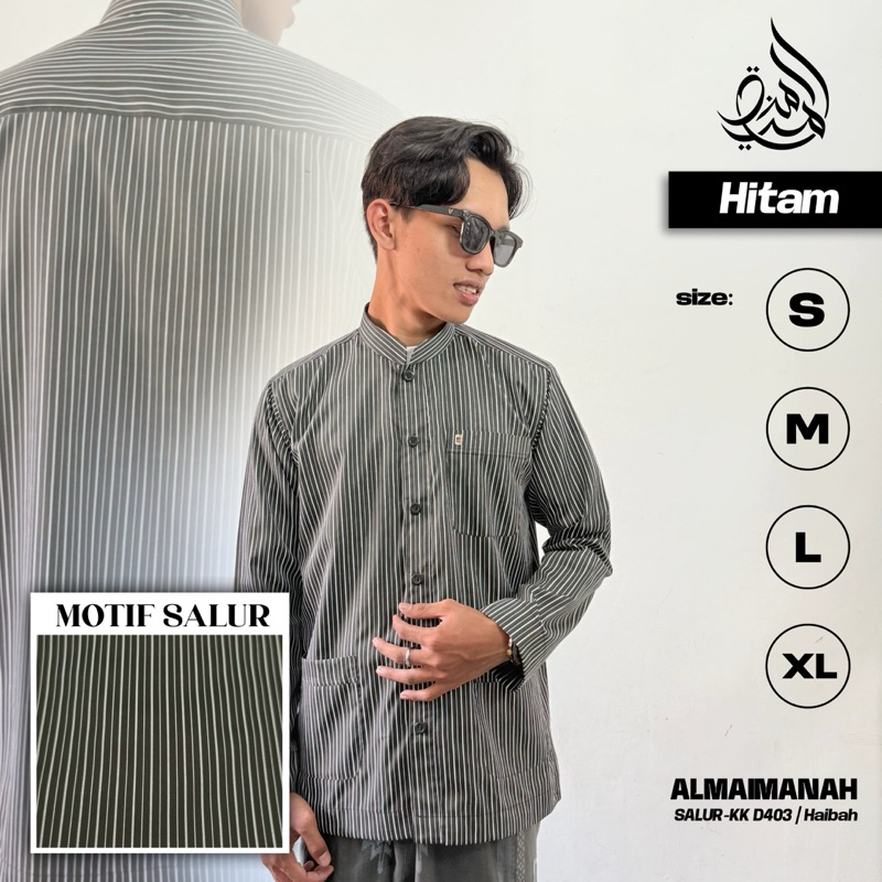 koko salur / koko motif garis / baju koko melayu / busana muslim pria / baju koko salur viral / koko