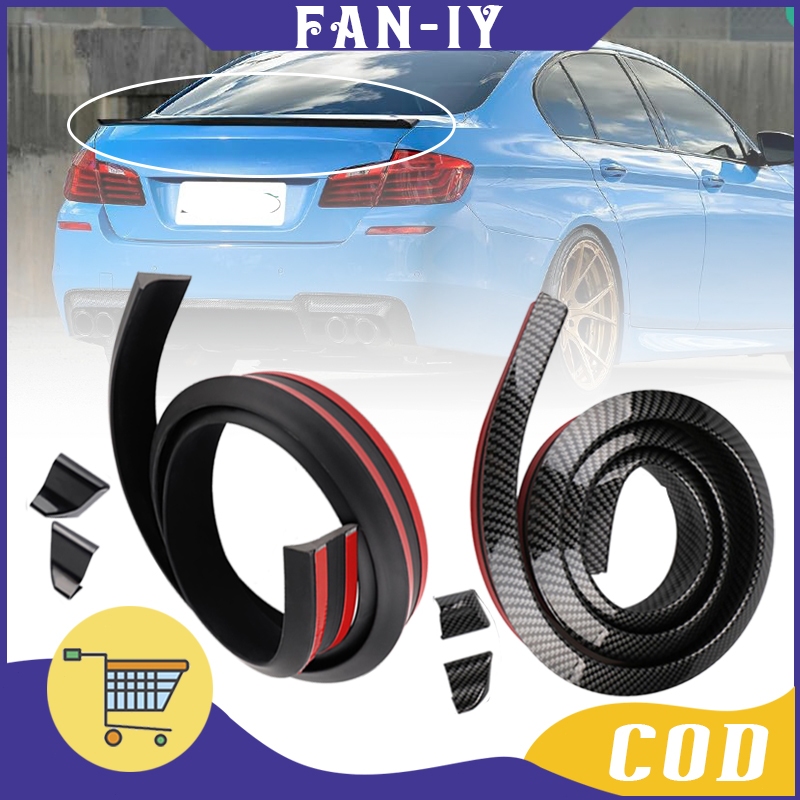 Spoiler Lips Ducktail Carbon 3d Universal - Spoiler Modifikasi Sporty Untuk Sedan Meningkatkan Cengk