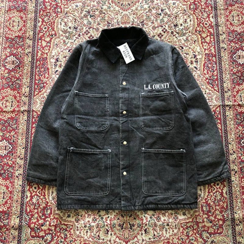 Vintage County issue chore coat jacket Vintage denim chore jacket F583