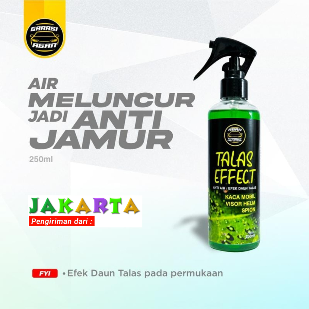 Tsy GARASI AGAN JAKARTA Talas Effect Perawatan Kaca & Body Mobil Efek Daun Talas Kaca Body Mobil