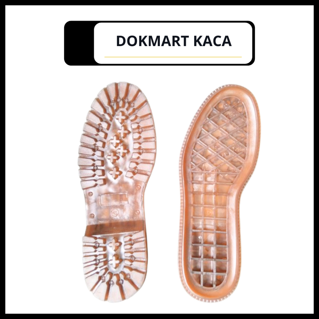 Outsole Dokmart Kaca Bintang - Coklat Transparan Untuk Sepatu Dokmart - Dokmart Original DR