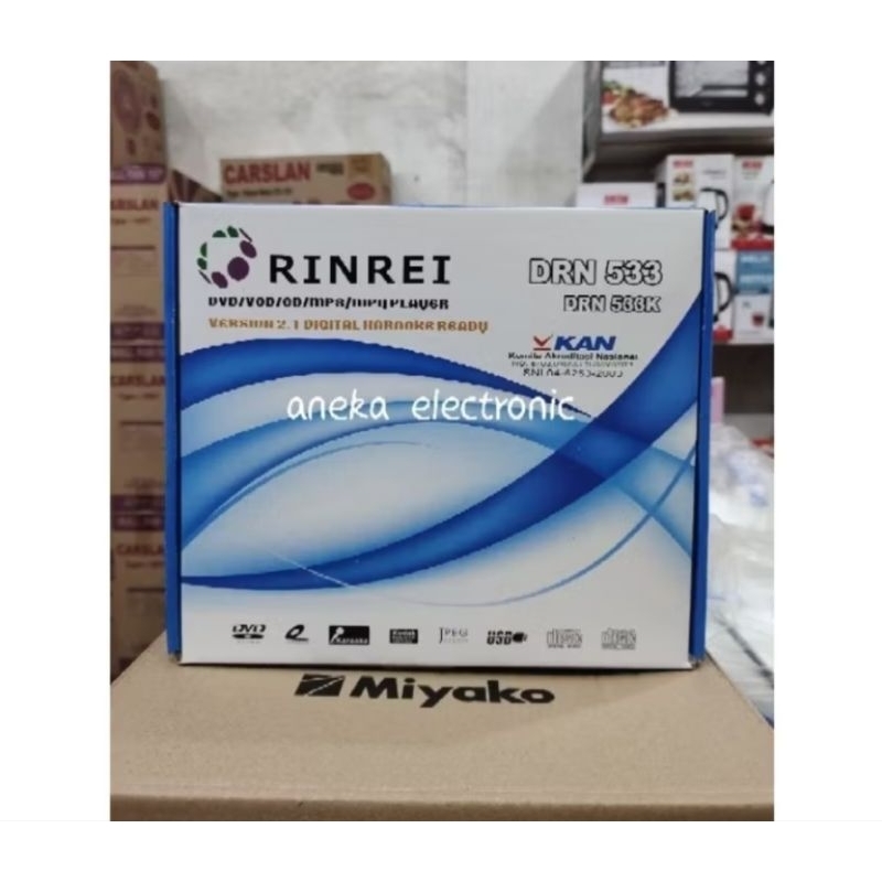 Rinrei DVD Player Plastik DRN-533K