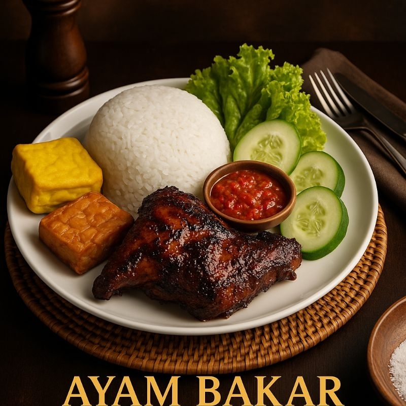 

Nasi Ayam Bakar enak menggugah selera