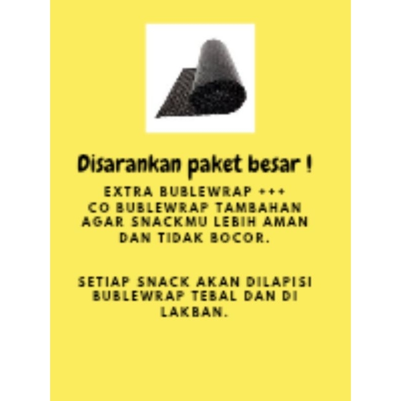 

EXTRA BUBLEWRAP +++ | PER SNACK AKAN DILAPISI BUBLEWRAP 2 TEBAL