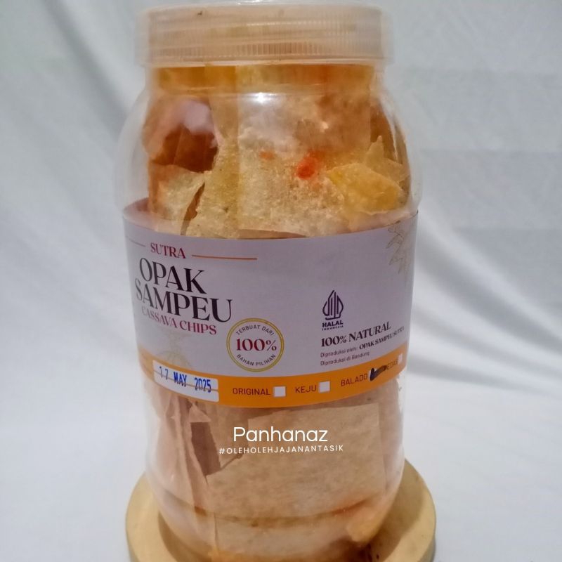 

Classica2106 Opak Sampe Sutra Cassava Chips Rasa Balado Keju Misda - Opak Sampe Sutra Keripik