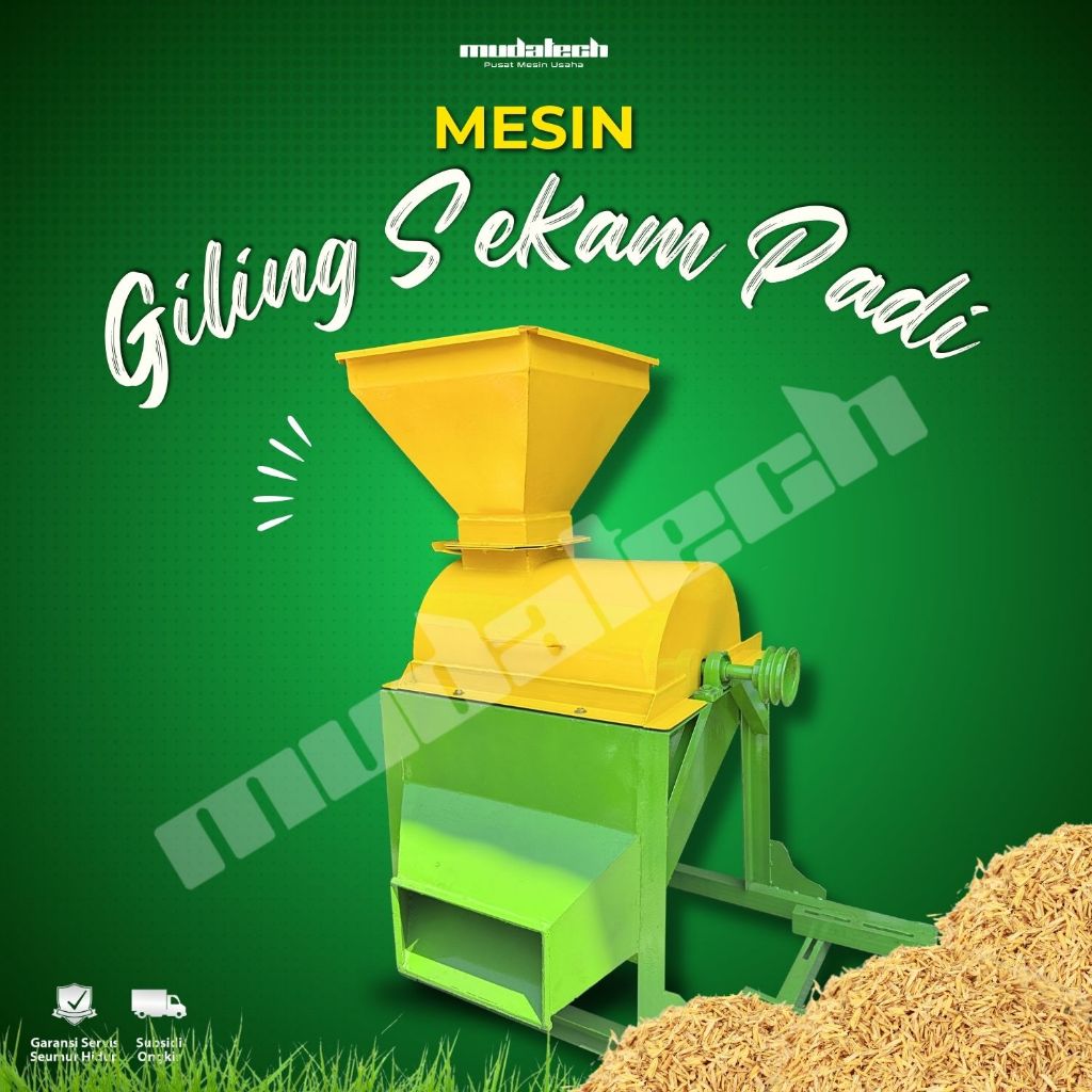 Mesin Giling Sekam Padi Penepung Sekam Padi Mesin Penggiling Sekam