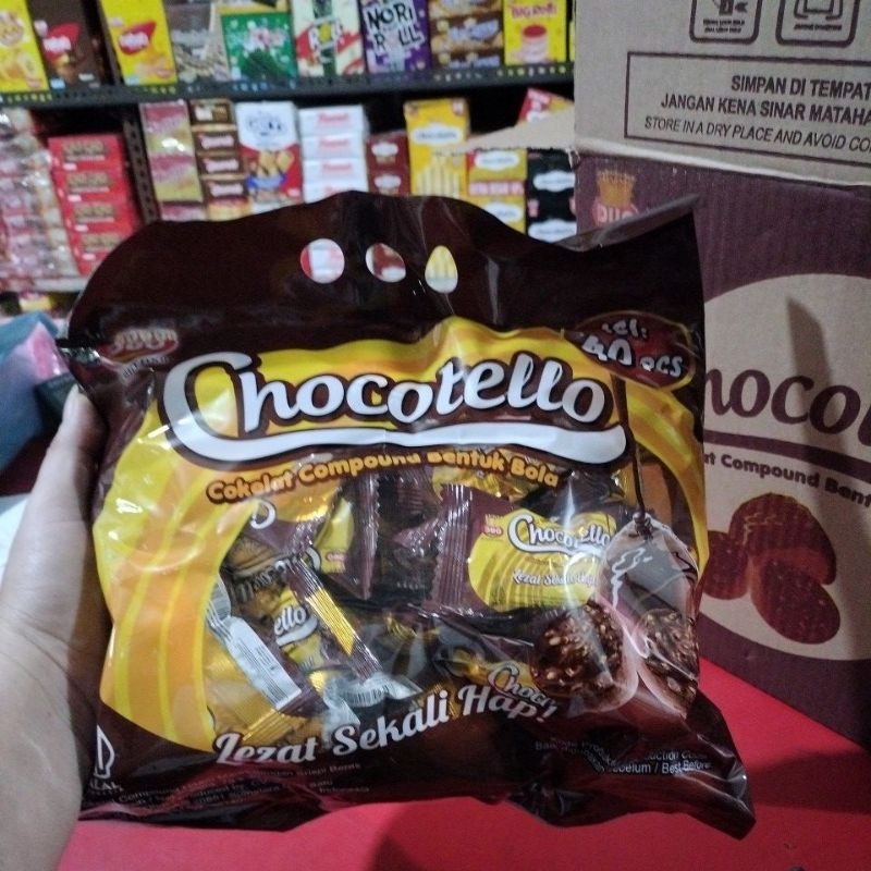

Chocotello Cokelat Compound Bentuk Bola isi 40pcs