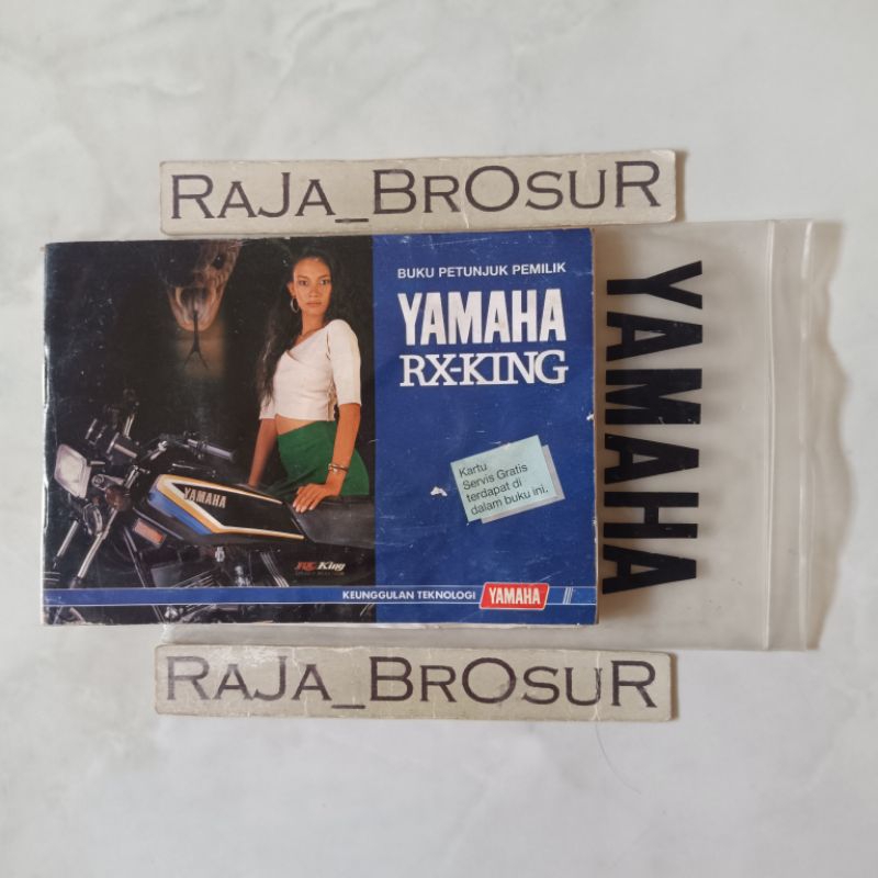 Buku petunjuk pemilik Manual book Yamaha RX King Cobra 3KA 1989-1990 ORI Original